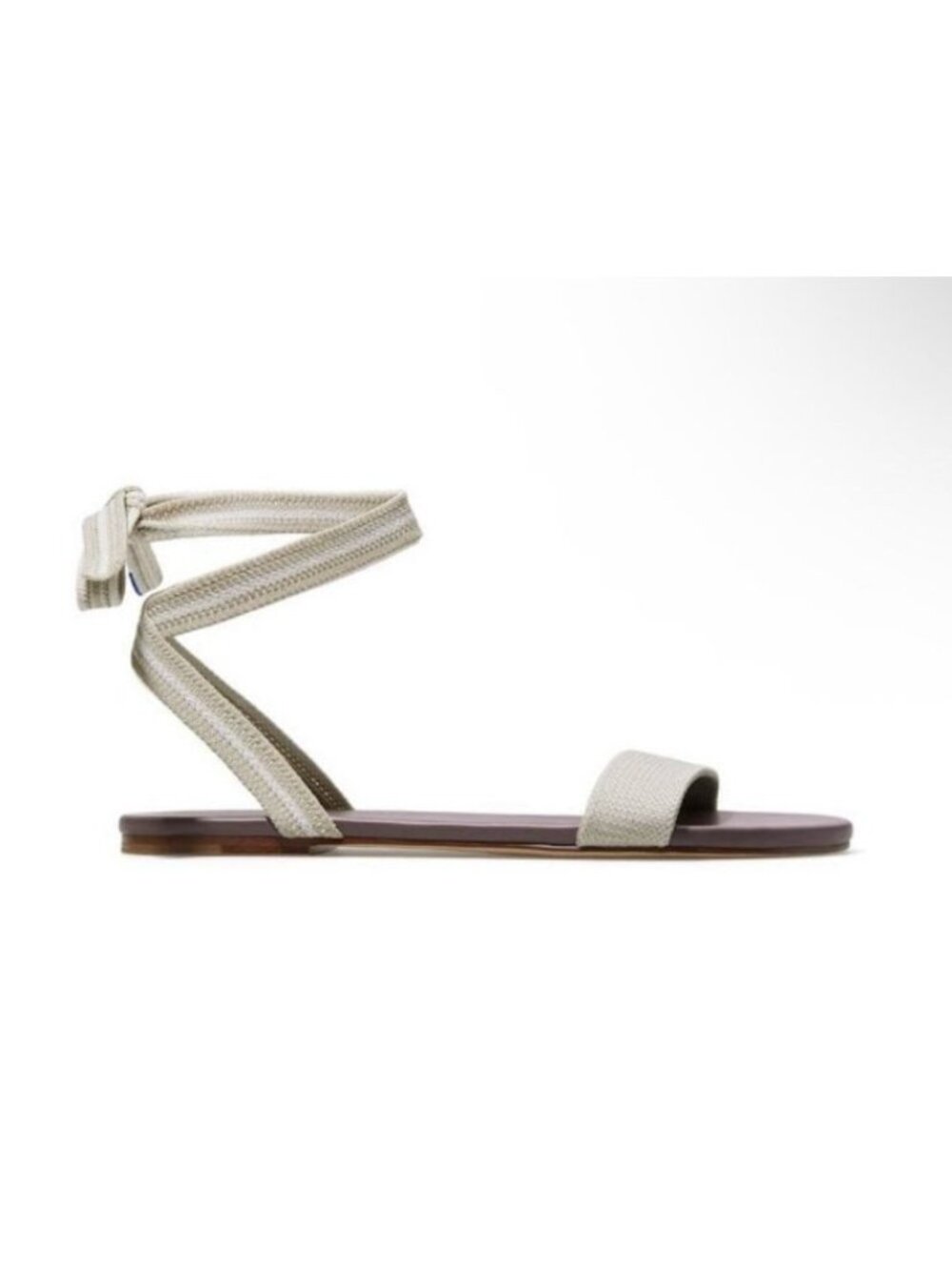 Rothy’s The Wrap Women’s Sandals In Sandcastle Beige Size 8.5 Flats